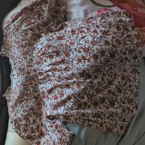 Lucky Brand - Brown Print - Size Medium